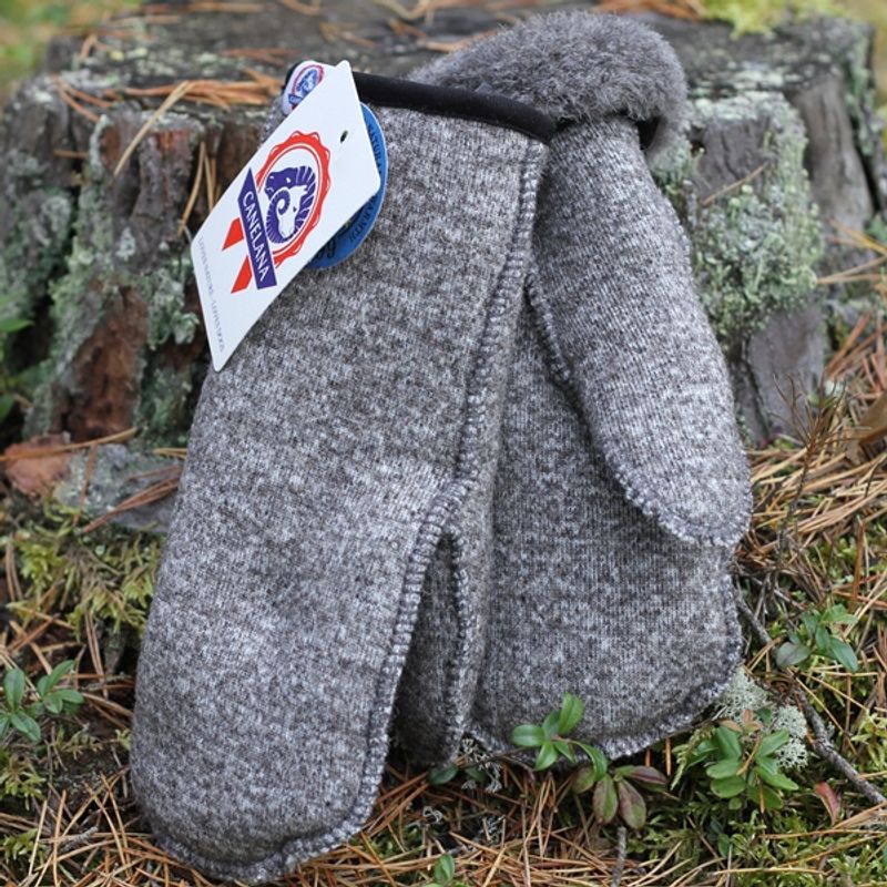 Canelana elastic wool mittens