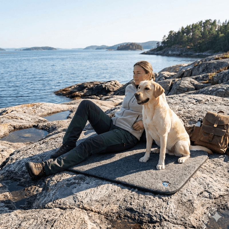 Canelana 100% wool mattress dog with waterproof underside