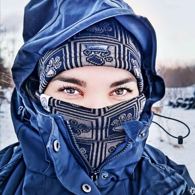 Hovedbilde Canelana pannebånd merinoull - potemønster