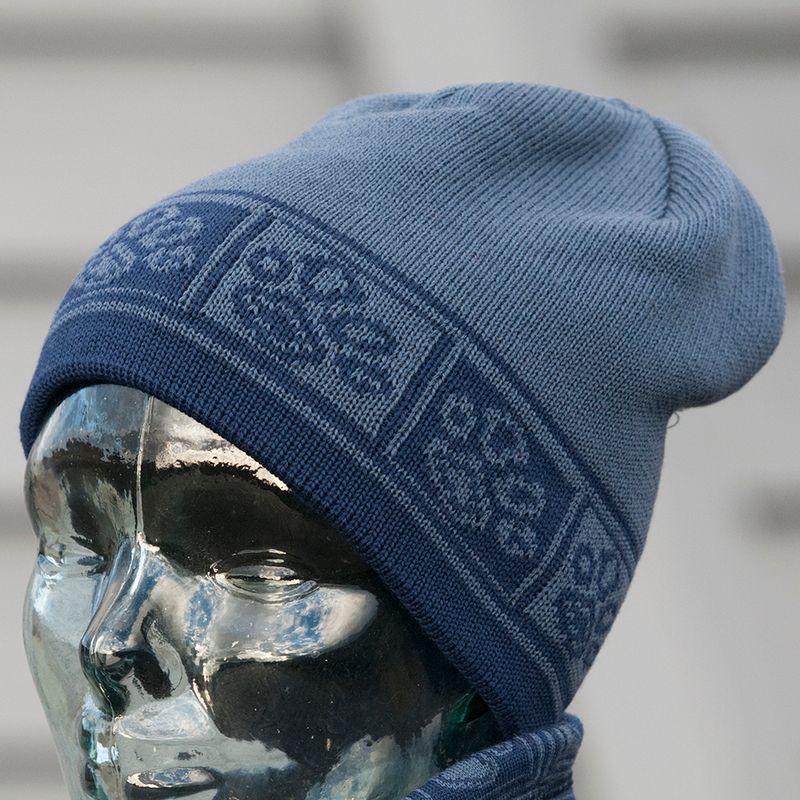 Birk beanie merino wool - paw pattern
