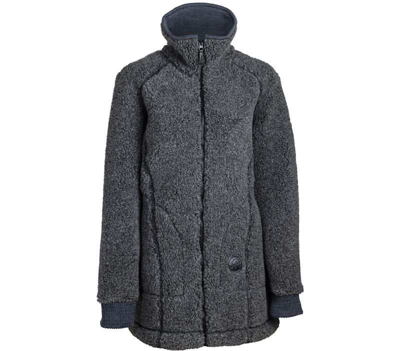 Frida ulljakke lang damemodell 100% ull