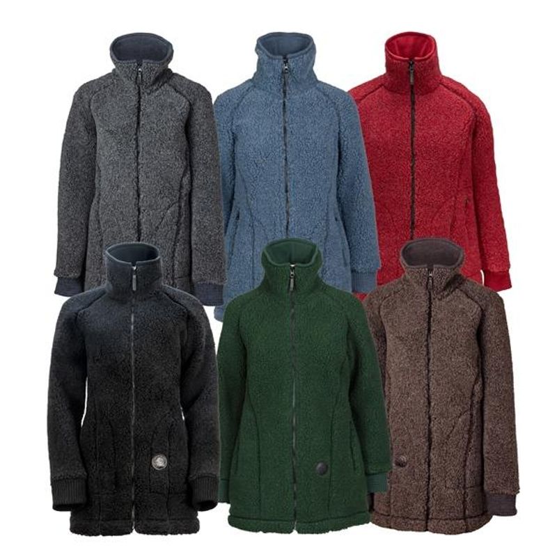 Frida ulljakke lang damemodell 100% ull